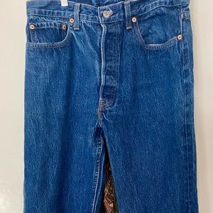 Levi Button up 501 Jeans-  34x36 with a couple small character flaws